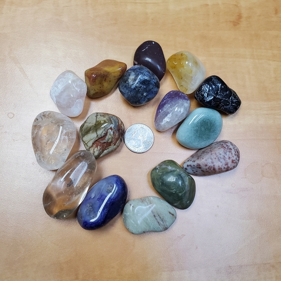 1 lb Gem Stone Lot #1 - 16oz of tumbled stones - Picture 1 of 8